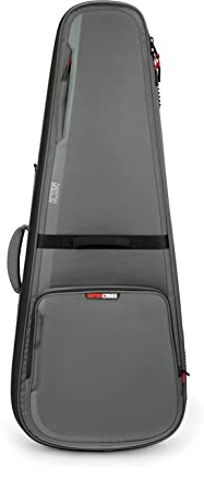 Gator ICON Series Gigbag für 335 Style Gitarre – Premium Tasche in Grau, semi-rigide Konstruktion, wasserabweisend, ideal für Bühne, Studio & Tour