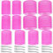 Lot de 24 bigoudis auto-agrippants avec 3 tailles (4 jumbo, 4 grands, 4 moyens) et 12 clips pour volume sur cheveux longs, courts, épais ou fins