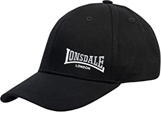 Lonsdale Herren ENVILLE Kappe, Schwarz/Blanco/Ash,