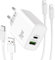 LUOSIKE Chargeur iPhone 30W et 2X Câble 2m, Prise Adaptateur Secteur 2 Ports avec Câbles USB-C/A vers Lightning, Embout Chargeur Rapide Compatible avec iPhone 14/13/12/11/Pro Max/Mini/SE/XS/XR/X/8