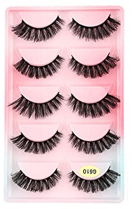Black Best Custom Eye Strip Lash Glue Natural Nude Make-up 10 Paar Wimpern Transparent Stängel Dicht Wimpern Set Färben (K, One Size)