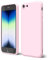oakxco for iPhone SE Case 3rd Generation 2022/2020/2nd Silicone, iPhone 7/8 Case, Soft Rubber Gel Elegant Thin Slim TPU Matte Smooth Cover for Women Girl Cute, Light Pink
