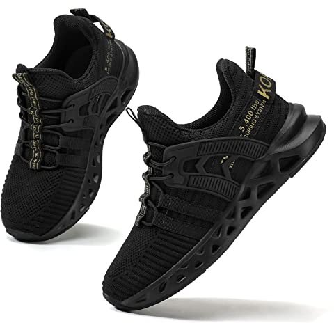 Kricely Boys Kids Trainers Boys Tennis Shoes Girls Running Walking Shoes School Gym Sports Trainers Breathable Lightweight Sneakers