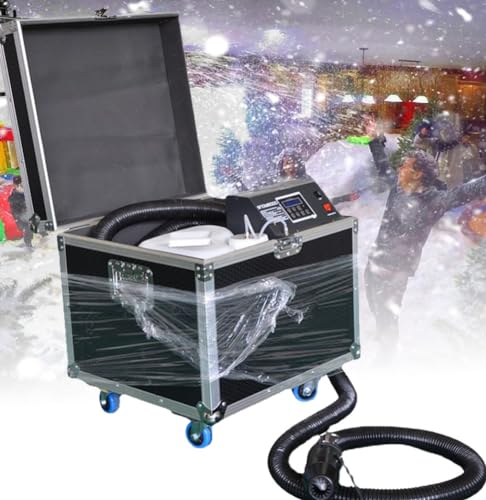 GBHJJ 1800-W-Schneemaschine, Bühnenschneemaschine für Partys, gefälschter fallender Schneeflockeneffekt, perfekt für Weihnachten, Halloween, Partys, Hochzeiten und DJ-Bühnen