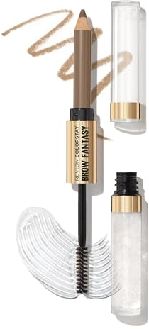 Revlon ColorStay Brow Fantasy, Augenbrauenprodukt, 2-in-1, Puderstift und transparentes Gel mit Provitamin B5, hält bis zu 16 Stunden, 001 Ash Blonde