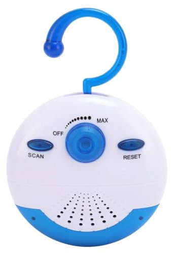Correa Radio de Ducha Impermeable, Mini Radio FM Portátil con Altavoz Incorporado para Baño, Cocina, Navegación, Senderismo, Altavoz de Ducha
