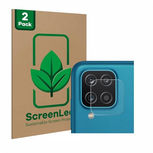 ScreenLeaf 2 Stück Schutzfolie für Samsung Galaxy A12 (NUR Kameraschutz) [nachhaltiger Displayschutz, Folie, transparent, kratzfest]