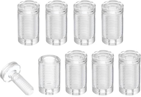 sourcing map 8Pcs Sign Standoff Screws, 3/4 x 1-7/16 Acrylic Wall Standoff Mount Hardware Advertising Glass Standoff Nail Acrylic Nail for Hanging Acrylic Picture Frame Panel Sign