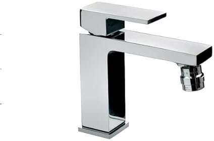 FROMAC [Made in Italy] Miscelatore Bidet Bagno Click-Clack – Rubinetto Monocomando in Ottone Cromato – Rubinetto Bagno Design Moderno | Risparmio Idrico | Facile da Installare