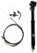 30,9/31,6mm Absenkbare Sattelstütze Gefedert, Fahrradsattelstütze Hubdrahtsteuerung Höhenverstellbares Hydraulisches Sattelrohr für MountainbikeBlack,30.9 * 445mm