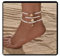 Jascatin 3PCS Beach Layered Scallop Gold Starfish Anklets Peace Tree Pendant Ankle Bracelet Seed Beads Beach Summer Elastic Foot Jewelry for Women (White)