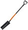 pokm toolsmarket – 125cm Drainagespaten Spaten mit Metallstiel & Anti-Rutsch-Griff – Kanalspaten Kabelspaten– Für Garten, BAU & präzise Erdarbeiten, Hergestellt in EU