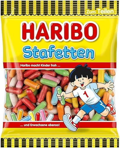 Stafetten - Bonbons gélifiés fruités et amusants, parfaits à grignoter et à partager - Compatible avec haribo - 160 g