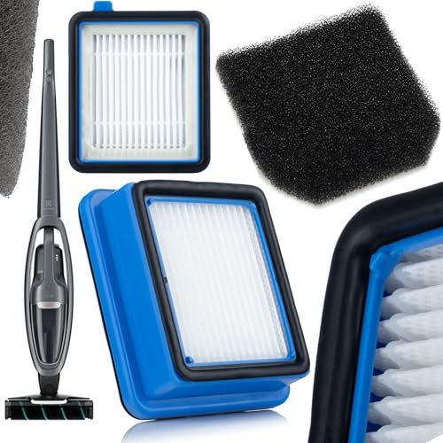 Rosfix Filtre complet compatible avec les aspirateurs Electrolux – HEPA & filtre moteur | Lavable, efficacité 99,95 % | Convient aux personnes allergiques | Convient pour Well Q6/Q7/Q8 | Accessoires