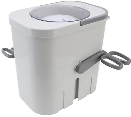 Tnfeeon Manuelle Handkurbel Kleidung Waschmaschine Tragbare Energieeinsparung ohne Strom Benötigt für Unterwäsche Socken Wäsche mit Robuster Plastikkonstruktion für Wohnheim Apartment Camping