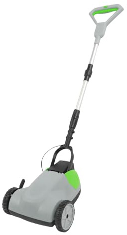 FTVOGUE Tondeuse à Gazon électrique sans Fil, 6500 TR/Min, Moteur sans Balais, 3 Hauteurs de Coupe, Poignée Amovible Réglable pour Cour (Prise UE)