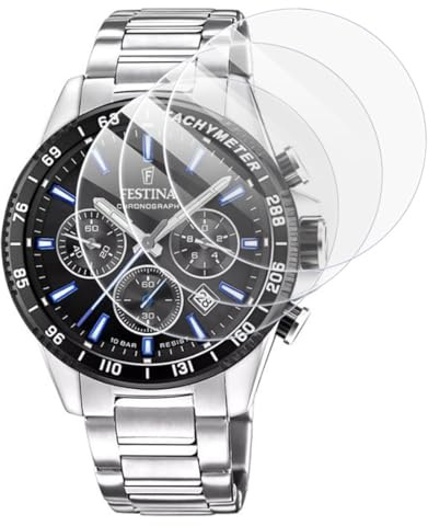 KARYLAX- 3 Pièces Protection d'écran en Verre Trempé, Dureté 9H, Protecteur Anti-Rayure Compatible pour Montre Connectée EMPORIO HUGO BOSS 1513758
