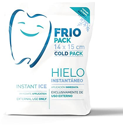Practicosa - einweg kühlpads zum knicken, sofort kältekompresse, kühlpads gel zur Schmerzlinderung, Einmalige hygienische Kühlpack für Erste Hilfe, Knie, Knöchel und Rücken, 14 x 15 cm, 1 einheit