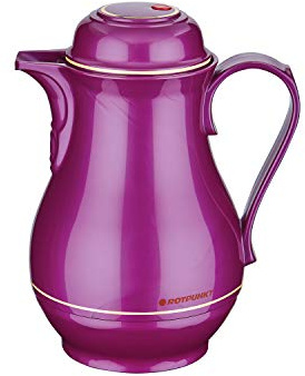 ROTPUNKT Isolierkanne 0,5 L - Premium Kaffekanne Made in Germany I Hält bis zu 24 Std heiß I Warmhaltekanne für Kaffee und Tee (Christa 530, Shiny Grape)