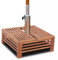 Tidyard Base para Sombrilla de Cubierta de Madera,Soporte de Pie para Parasol,Madera de Acacia 62x62x25cm