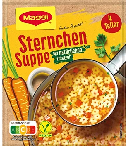 MAGGI Sternchensuppe mit natürlichen Zutaten 55g für 4 Teller
