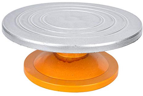 Round Sculpting Wheel, 12 Inch Round Metal Turntable Ceramics Pottery Tool Ceramics Pottery Model-Making Turntable Sculpting Model Stand for Art Clay Cakes
