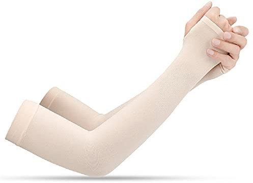 Lot de 6 paires de manchons de protection UV pour bras - Pour homme et femme - Été - Protection solaire - Avec trou pour le pouce