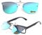 LUFF Polarized Women Clip-On Driving Sunglasses With Flip Up Function-Suitable, Vintage Cat Eye Outdoor Sunglasses for Ladies,Gradient green