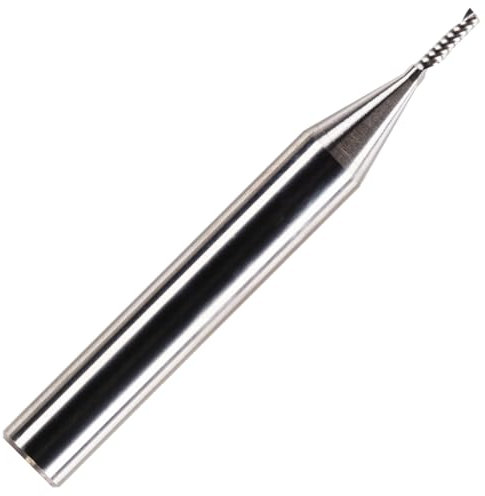Rennie Tools 2mm x 8mm Flute x 1/4 Shank Solid Carbide Single Flute Spiral Router Cutter Bit End Mill for ACM, Aluminium, PVC, Acrylic and Hard Woods. 2mm Router Bit