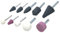 fiXte 10 Piece Mounted Stone Set Mini Grinding and Sharpening Stones 1/8 and 1/4 Shanks Ideal for Power Tools Cordless Drills