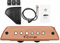 HUIOP RG-S3 Guitare Acoustique Rage magnétique Bois de hêtre Rage de Rosace magnétique Passif Aucune Batterie/perçage requis,Micro Rosace magnétique Passif