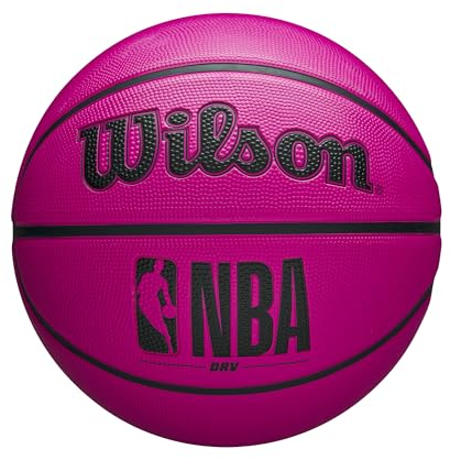 Wilson NBA DRV Outdoor-Basketball mit Pumpe, Rosa, Größe 15,2–72,4 cm