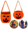 Amaxiu Sacchetti di caramelle per zucca di Halloween, 2 pezzi, dolce o aspro, viso di zucca, secchiello per lanterne, borsa per la spesa, porta caramelle portatile, borsa per Halloween