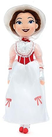 Disney Store Offizielle Mary Poppins Weichpuppe, 45 cm, Plüschfigur mit Gestickten Details, Geeignet ab Geburt