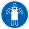 M026 - Schürze Pflicht - Schild und Pflichtbeschilderung - Abmessungen nach Wahl- Norm ISO 7010