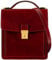 Time Resistance Small Leather Briefcase for Men - Crossbody Bag - Italian Leather Messenger Bag - Gift Box Included