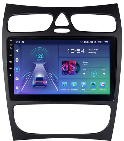 ACAVICA 2+32GB 10.1 Pollici Android 13 Autoradio per Merce*des Ben*z C209 W209 CLK Klass 2003-2009 Touch Screen Navigatore GPS Car Radio Stereo con Wireless Carplay Bluetooth WiFi DSP USB