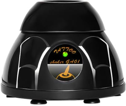 WANGCL Elektrischer Mini-Mixer, Tattoo-Farbmischer für Tinte, Flüssigkeit, Flasche, Nagellack, schütteln, Nagellack, Pigment, JBQ-005, 5200 U/min – Schwarz