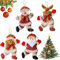 Addobbi Natalizi per Albero,Addobbi Albero di Natale da Appendere,4 Pezzi Bambola Peluche Ornamenti Albero di Natale,Ciondoli Natalizi Bambola Peluche per Ciondoli Albero di Natale Decorare