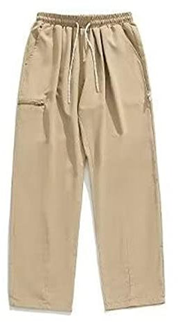 hehiy Hosen Herren Cargo Chino Hose Freizeithose Herren Elastische Taille mit Kordelzug Flecktarn Hose HosenträGer Herren Braun Herren Hosen Chino Regular Fit