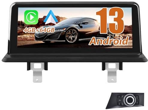 Hexinex Android Radio für BMW 1 Series E81 E82 E87 E88 2005-2012 ohne Original Display 10.25 Zoll Bildschirm Octa Core 4GB+64GB unterstützt Original System mit Carplay, Android Auto, online Navigation