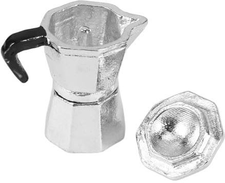 Milisten Miniatur Espresso Kaffeekanne Aus Hochwertigem Für Puppenhaus Küche Realistische Miniatur Kaffeetasse Als Zubehör Für Kreative Deko-projekte Und Rollenspiele