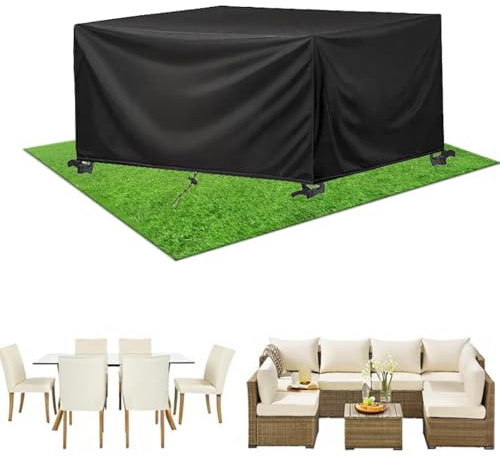 AEXOIO Abdeckung Für Gartenmöbel wasserdichte Schutzhülle 100x40x70cm/LxBxH Gartenmöbelabdeckungen Winterfest Eckig,Abdeckplane Tisch,Regenschutz Terrassenmöbel Abdeckhaube Gartentisch