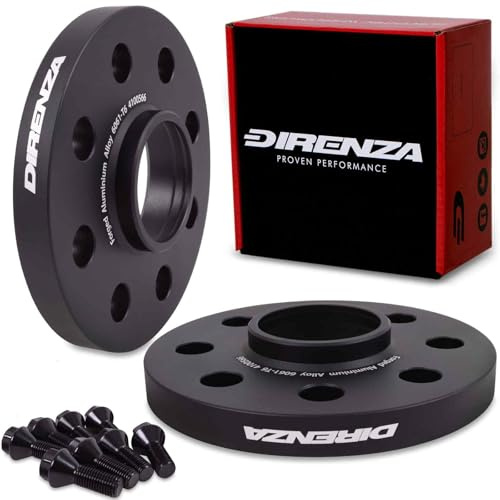 Direnza 2pcs 15mm Wheel Spacers Compatible with Opel/Vauxhall Corsa | B C D | 1993-2014 models | Bolt Pattern 4×100 Thread Pitch M12x1.5 Centre Bore 56.6mm | Performance Vaxuhall Spacers