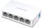 TP-Link Mercusys MS105 Switch Ethernet 5 Porte 10/100Mbps, Sdoppiatore Ethernet, Switch per la Casa e l'Ufficio, Plug e Play, Montaggio Desktop, Contenitore di Plastica