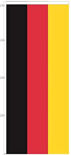 Deutschland Flagge Fahne 120 x 300 cm Nationalflagge Nationalfahne Stoff 110g / qm