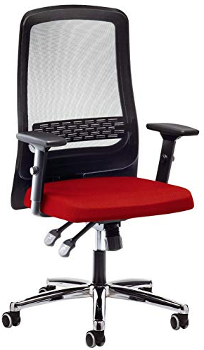 Bürodrehstuhl Eccon 7172 rot/schwarz