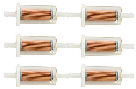 Kuupo 6 Stück 691035 695666 Kraftstofffilter für BS 845125 493629 695666 5065 5065D 5065K MTD Craftsman Troy Bilt Rasenmäher Traktor