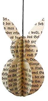 renna deluxe Osterhasen und Ostereier als Anhänger zur Deko zu Ostern am Osterstrauch Osterdeko (Beige, Osterhase)