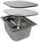 Edelstahl Camping Waschbecken 325x265x150 mm integriert + Wasserhahn London + Abdeckung Wohnmobil Caravan Reisemobil (ad-ideen)